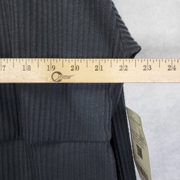 AS Revival by Altar'd State Hoodie Women's Sm Gray Rib Knit Crop Sweatshirt NEW - Picture 12 of 13